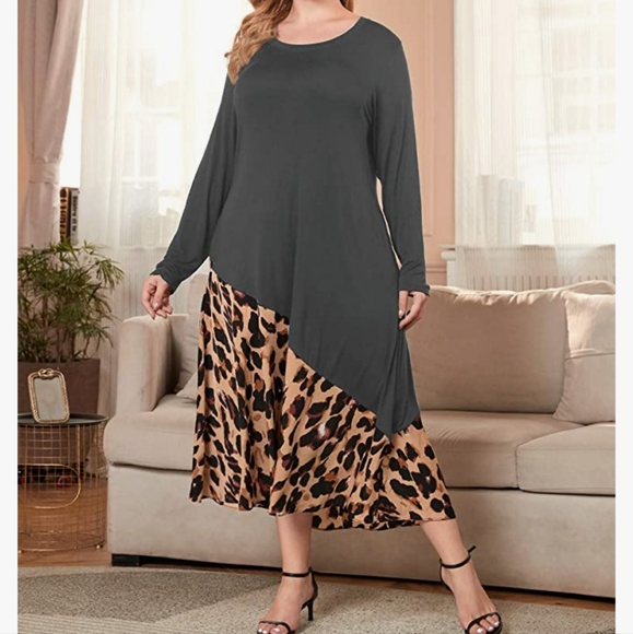 Aupyeo Leopard Dress - Picture 2 of 5